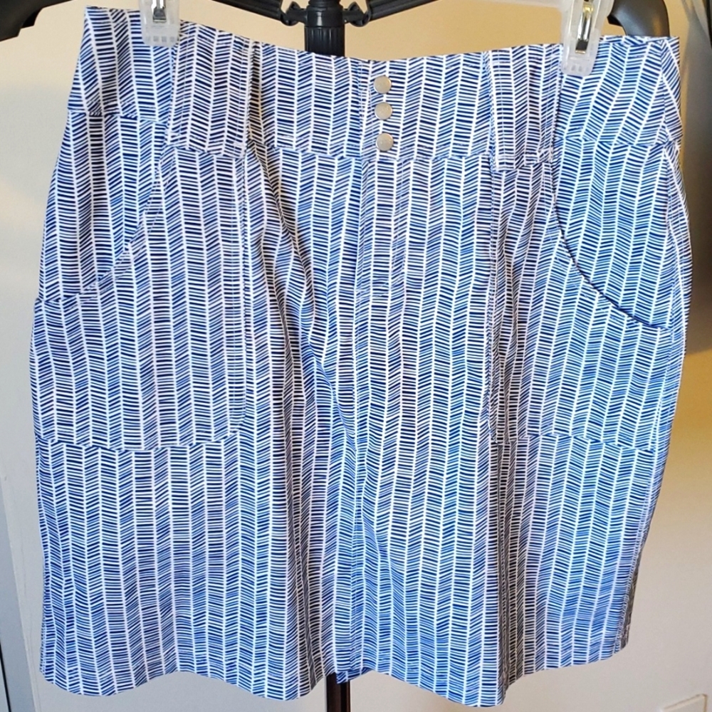 Summer or golf skort Jofit blue & white 16 inches across